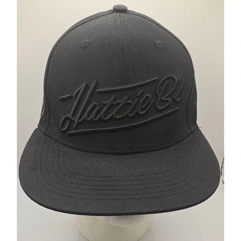 Hattie B's Hot Chicken Snapback Hat Black Cap Flat Brim‎ Plaid Underbrim
